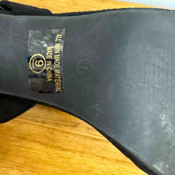 Black Strappy Stiletto Heel Sandals - Picture 3 of 3